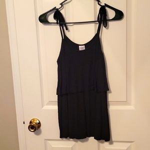 Time and Tru spaghetti strap layer top in vlack size small